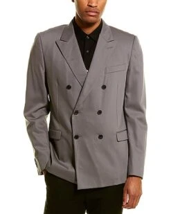 Valentino Double-Breasted Wool Blazer Men