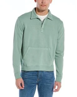 Garment Dye Polo Pullover