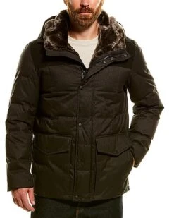Cole Haan Flannel Down Parka Men -Men Fashion 1010280972 RLLD 3