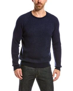 Plaited Cashmere Crewneck Sweater Men