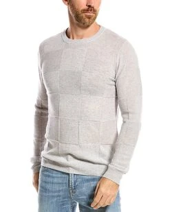 Wool & Cashmere-Blend Crewneck Sweater Men