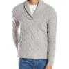 Hawl Collar Wool Sweater Men