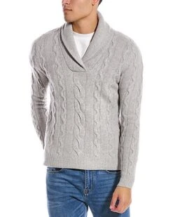 Hawl Collar Wool Sweater Men