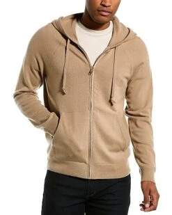 Vince Zip Wool & Cashmere-Blend Hoodie Men