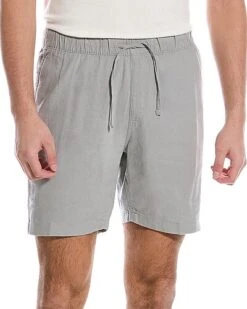 Pull-On Linen-Blend Short Men