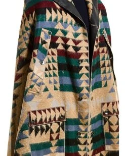 Valentino Pendleton Wool & Mohair-Blend Cape Coat Men -Men Fashion 1010424024 RLLD 4