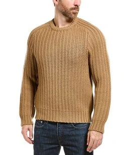 Vince Cable Crewneck Wool & Cashmere-Blend Sweater Men