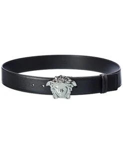 Versace La Medusa Leather Belt Men
