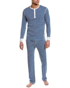 2pc Skull Doodle Spencer Pajama Set Men