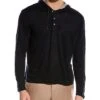 Vince Linen Henley Hoodie Men