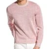 Vince Plaited Linen-Blend Crewneck Sweater Men
