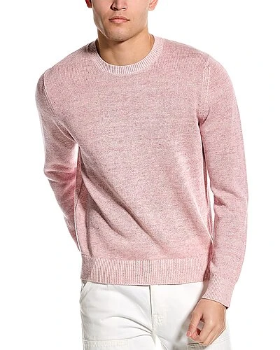 Vince Plaited Linen-Blend Crewneck Sweater Men 1 Vince Plaited Linen-Blend Crewneck Sweater Men