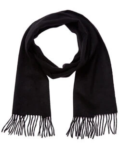Men's Black Cashmere Scarf