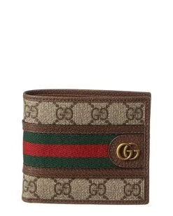 Gucci Ophidia GG Supreme Canvas & Leather Coin Wallet Men