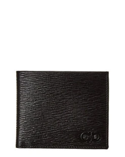 Salvatore Ferragamo Gancini Leather Bifold Wallet Men