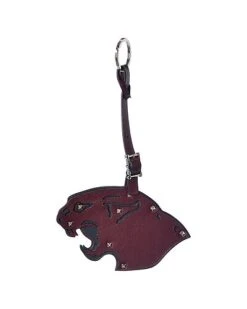 Valentino Panther Leather Bag Charm Men