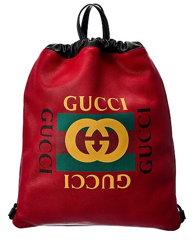 Gucci Drawstring Leather Backpack Men 2 Gucci Drawstring Leather Backpack Men - Image 2
