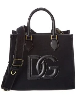 Dolce & Gabbana Canvas & Leather Tote Men