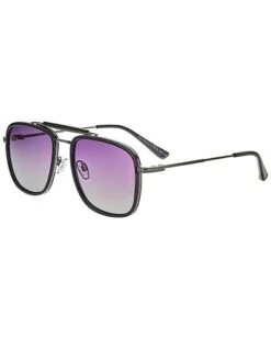Bertha Men's BSG068C2 54mm Polarized Sunglasses