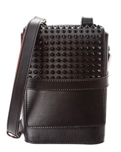 Christian Louboutin Benech Reporter Spiked Leather Crossbody Men