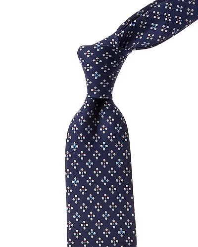 Salvatore Ferragamo Navy Golf Silk Tie Men 1 Salvatore Ferragamo Navy Golf Silk Tie Men
