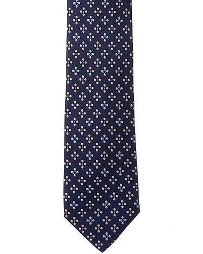 Salvatore Ferragamo Navy Golf Silk Tie Men 2 Salvatore Ferragamo Navy Golf Silk Tie Men - Image 2