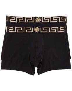 Versace 2pk Greca Border Boxer Men
