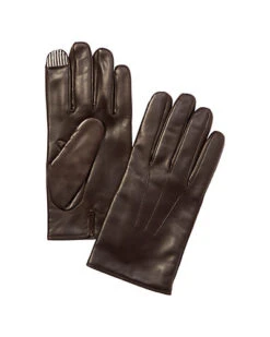 Men's Tech Chocolate Leather Gloves