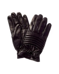 Cashmere-Lined Leather Gloves Men