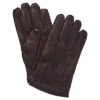 Men's Chocolate Cashmere-Lined Leather Gloves