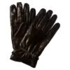 Men's Black Lambswool & Cashmere Lined Leather Gloves