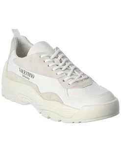 Valentino Leather & Suede Sneaker Men