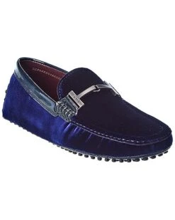 Tod's Gommini Velvet & Patent Loafer Men