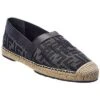 FENDI FF Canvas & Leather Espadrille Men