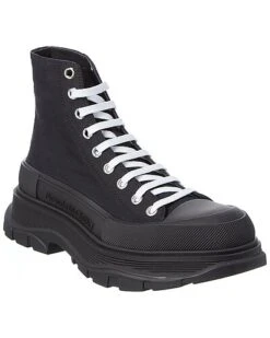 Alexander McQueen Tread Slick Canvas Boot Men