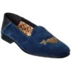 Gucci Velvet & Leather Loafer Men
