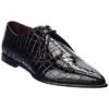 Dolce & Gabbana Croc-Embossed Patent Oxford Men
