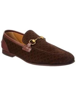 Gucci Horsebit Suede & Leather Loafer Men