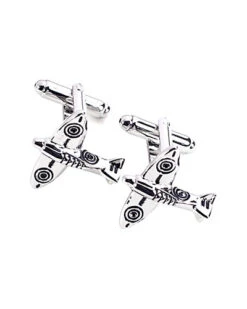Rhodium Plated Cufflinks Men