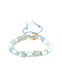Dell Arte Aquamarine Adjustable Bracelet Men