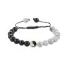 Howlite Yin & Yang Agate Bracelet Men