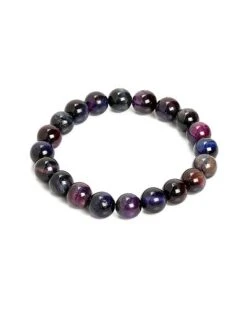Welry Tiger Eye Bead Stretch Bracelet Men