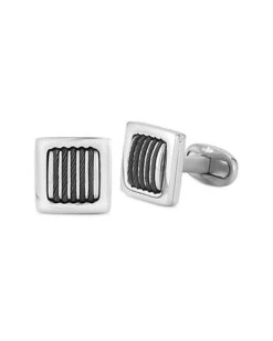 Stainless Steel Cable Cufflinks Men