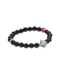 Dell Arte Silver Stretch Bracelet Men